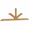 Ekena Millwork Richland Timber Gable Bracket, Western Red Cedar, 108"W x 31 1/2"H x 2"D x 4"F, 7/12 Pitch GBW108X31X0204RIC00RWR - alternate 3